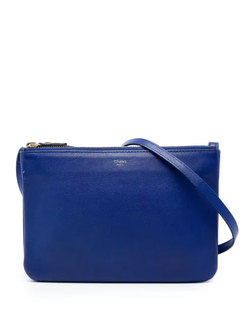 Celine Pre-Owned 2014 Small Lambskin Trio crossbody bag Blue 71RUVPIBD2BTALZT
