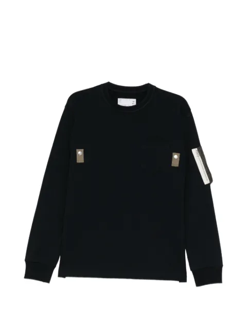 sacai utility-pocket long-sleeve T-shirt Black 2604074M