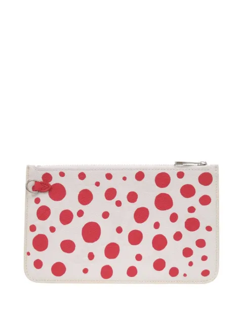 Louis Vuitton Pre-Owned 2023 Yayoi Kusama Monogram Giant Empreinte Infinity Dots Neverfull MM Pochette clutch bag Red TKEU1WGQWIWWWIK0