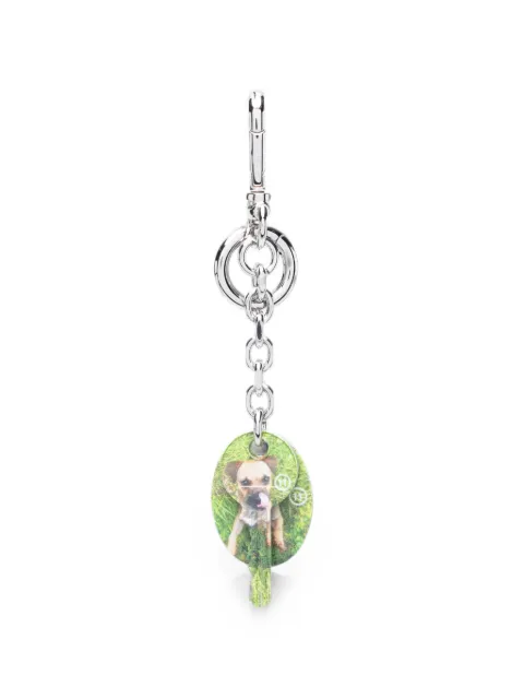 Maison Margiela dog-print keyring Silver SA1UA0022P8834