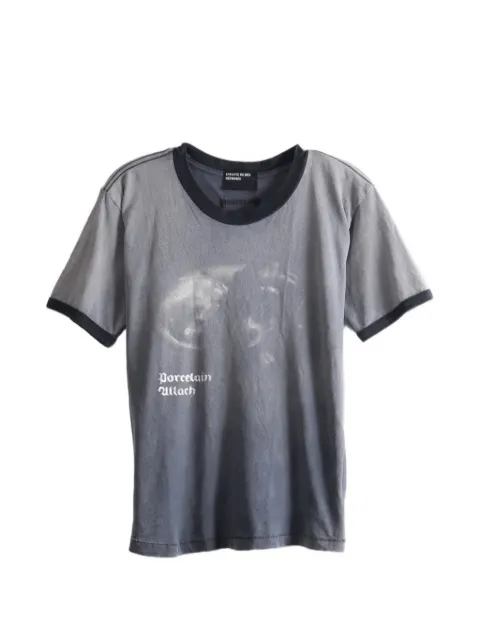 Enfants Riches Déprimés Porcelain dog-patch ringer T-shirt Grey 010940