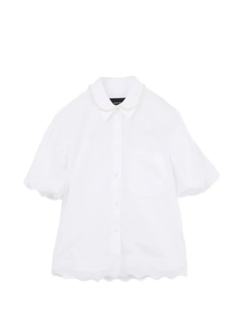 Simone Rocha puff-sleeve broderie-anglaise shirt White SMRTP5463B7XRWHX006