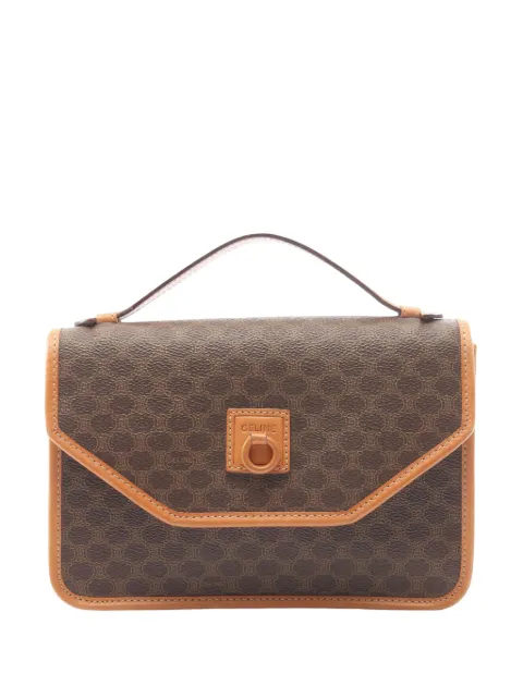 Celine Pre-Owned 20th Century Macadam Coated Canvas handbag Brown INWIYAQMH70N3AGF
