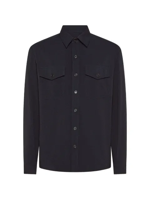 Cruna Osaka shirt jacket Blue SM04OSAKA1718