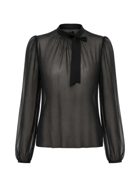 DSQUARED2 sheer tie-neck blouse Black S75NC1079S52659