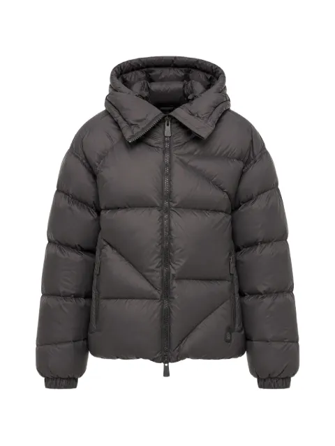 Bacon New Double hooded puffer jacket Grey BACPIGIA447LAVAGNA