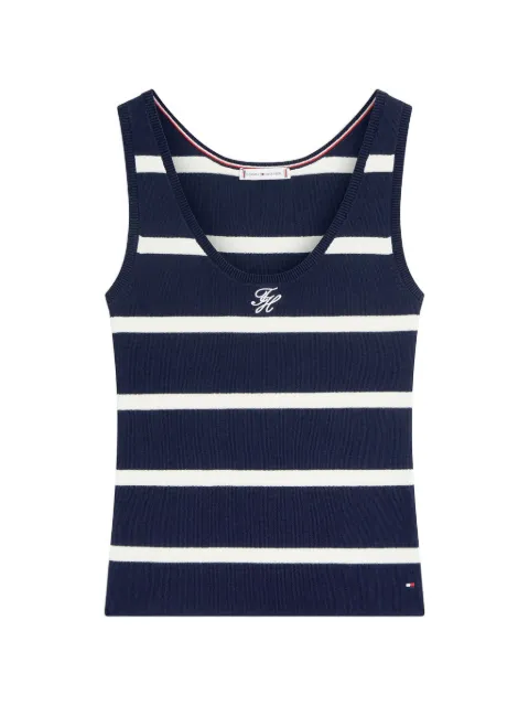 Tommy Hilfiger striped scoop-neck tank top Blue WW0WW48480