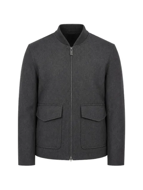 Paolo Pecora zip-up long-sleeve jacket Grey 24IC1M0O04151348488