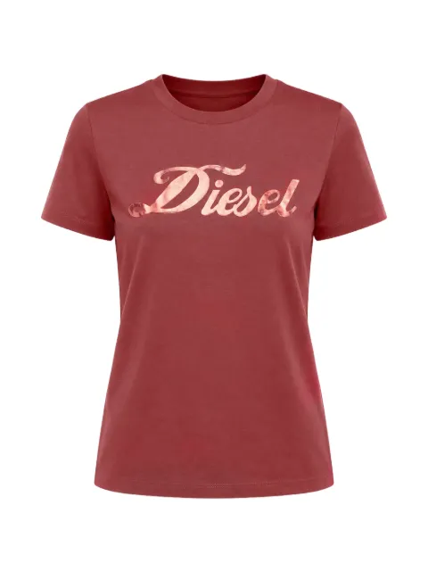 Diesel logo-print T-shirt Red A10390RCATJ