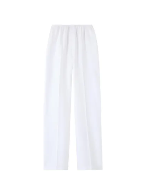 Loro Piana Sven elasticated-waistband trousers White FAQ9400