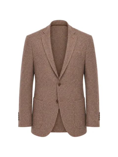 Corneliani Nino Danieli single-breasted patch-pocket blazer Brown 84XZ599836039031