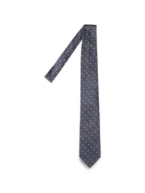 TOM FORD polka-dot tie Grey STE001S0338