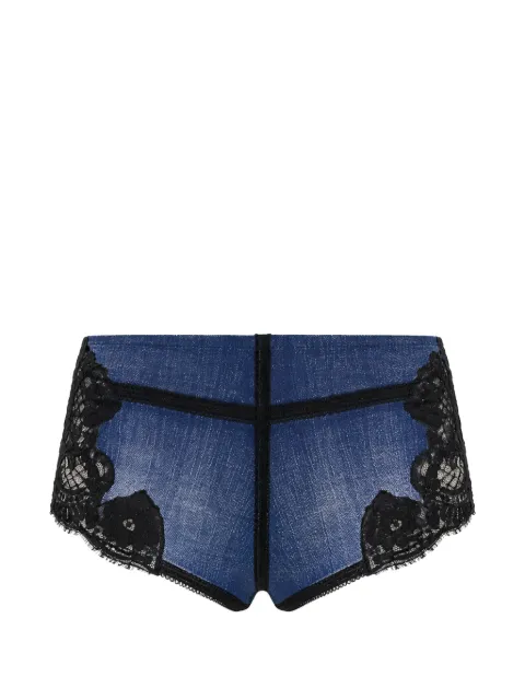 DSQUARED2 lace-insert denim shorts Blue S72MU0480S30342