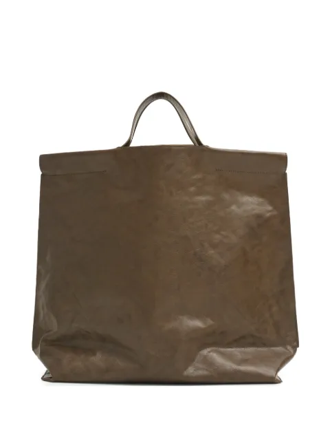 bea mombaers L Shopper leather tote bag Brown 1000