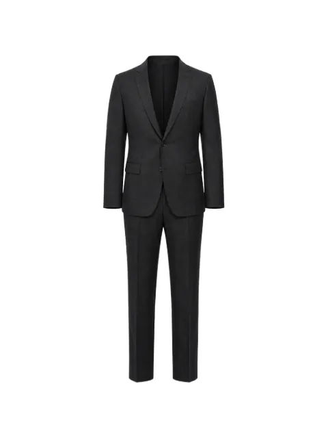 Corneliani check-pattern single-breasted suit Grey 907Z492837387013