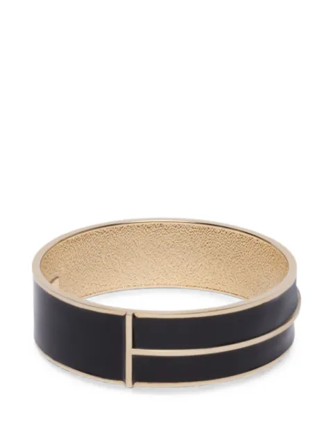 TOM FORD enamel T-logo bracelet Gold JW225AEN001P