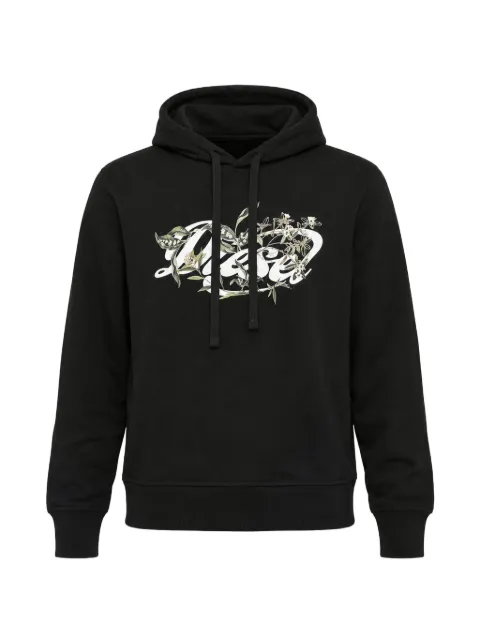 Diesel logo-print drawstring hoodie Black A17012RIAJH