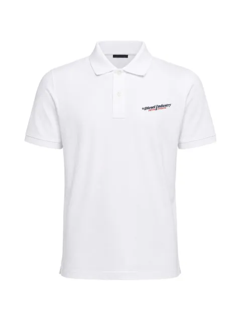 Diesel Smith logo-print polo shirt White A03860RQIAH100
