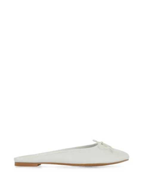 Senso Channa bow-detail leather ballet flats White CHANNAICE