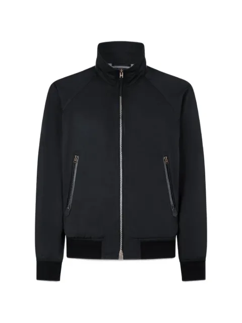 TOM FORD zip-up high-neck jacket Black OBS073FMN064