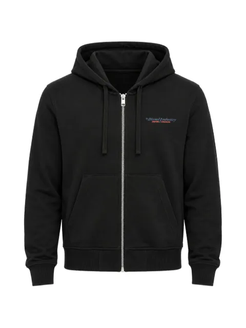 Diesel logo-print zip-up hoodie Black A19706RJXAQ900