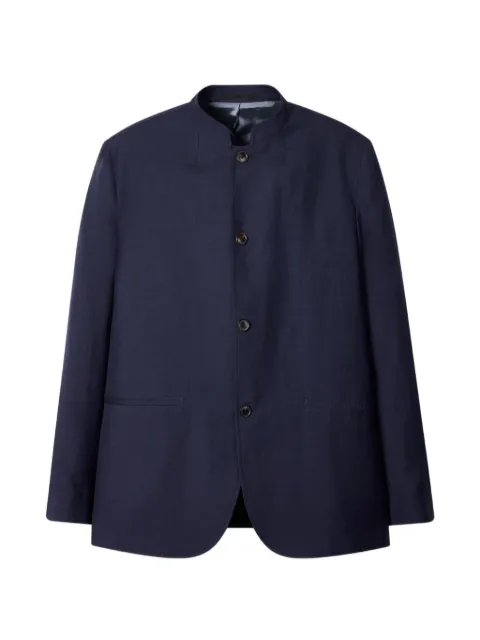 Paul Smith mandarin-collar single-breasted blazer Blue M1R2357V02900
