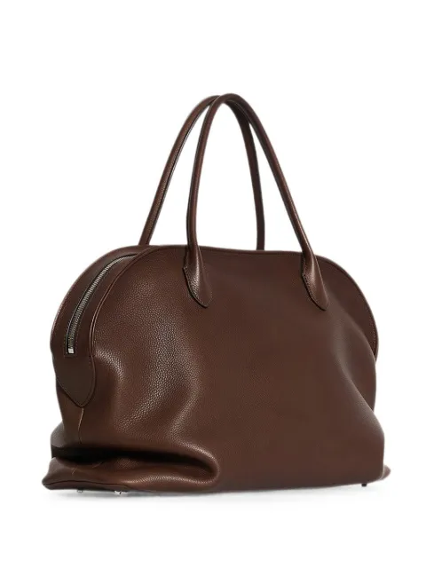 The Row Agnes 15 leather tote bag Brown W2201L663