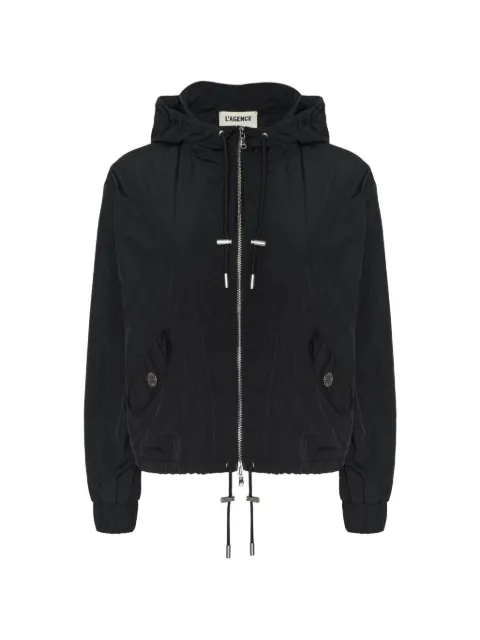 L'Agence Miro hooded windbreaker Black 10032NWB2BLAC