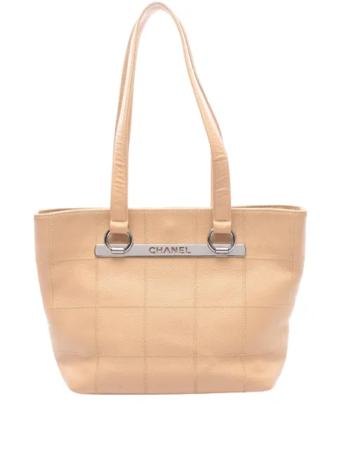 CHANEL Pre-Owned 2005-2006 Choco Bar Caviar tote bag Neutrals I6V13Z6W89N7G2ZJ