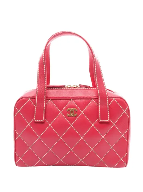 CHANEL Pre-Owned 2003-2004 Leather Wild Stitch handbag Pink OQ5ZEE7CP3ZY4Z5T
