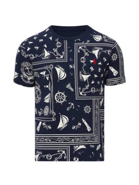 Polo Ralph Lauren bandana-patchwork T-shirt Blue 710B21922001