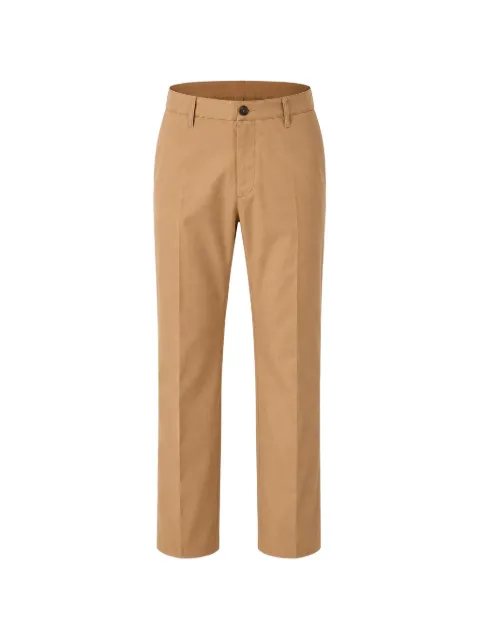 DSQUARED2 logo-patch chino trousers Brown S74KB0915S41794