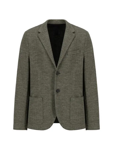Harris Wharf London herringbone-knit blazer Green CL8P22PPN