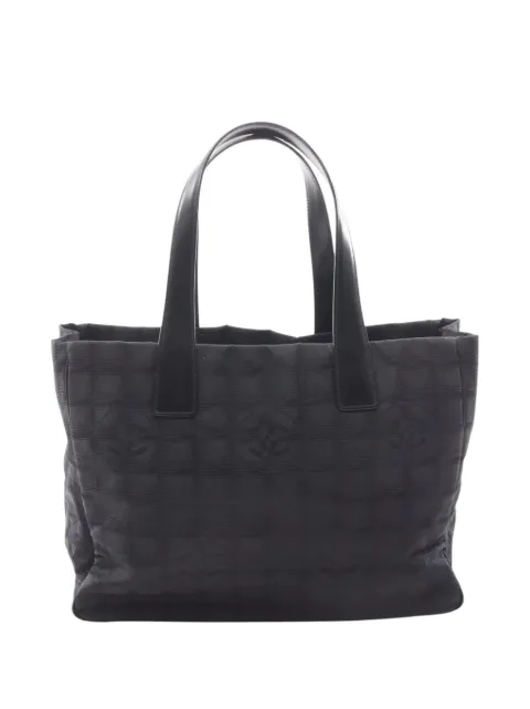 CHANEL Pre-Owned 2003-2004 New Travel Line Nylon tote bag Black VWZ8PTJLD57BZM5I