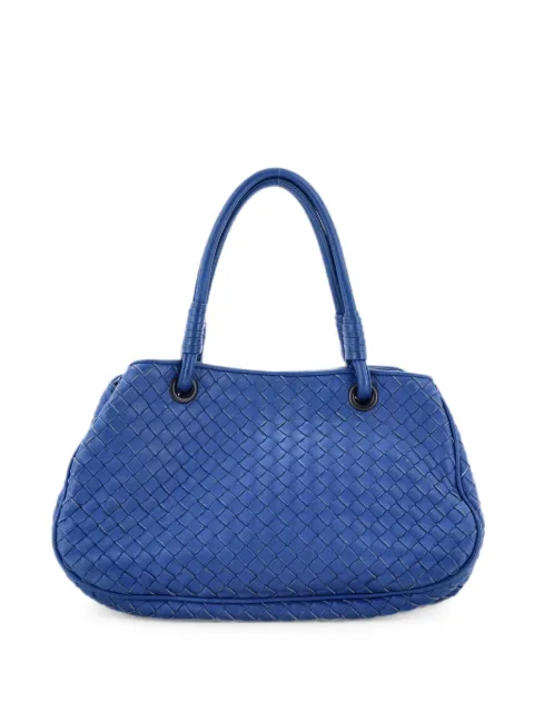Bottega Veneta Pre-Owned Open Shopping Intrecciato Nappa Small tote bag Blue R4XHFOB89STOEQO2