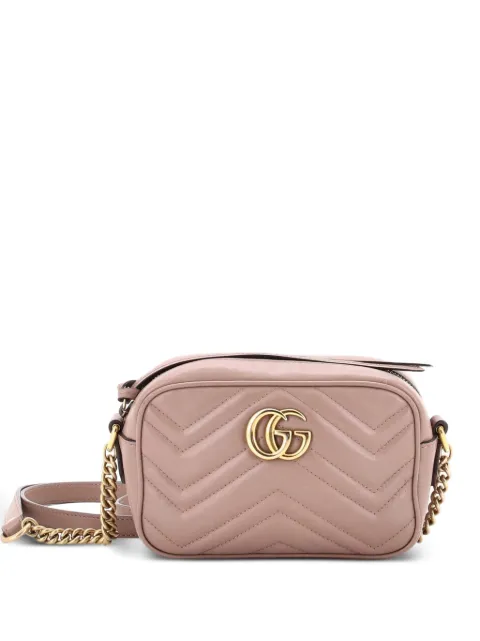 Gucci Pre-Owned GG Marmont Shoulder Bag Matelasse Leather Mini crossbody bag Neutrals LKJF6EGTZ7D0KAEU