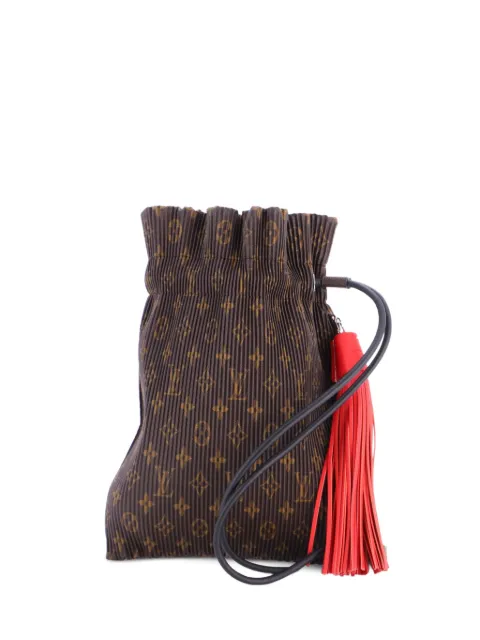 Louis Vuitton Pre-Owned Explorer Pleated Monogram Canvas PM shoulder bag Brown T9H2QNM8TVV898PC