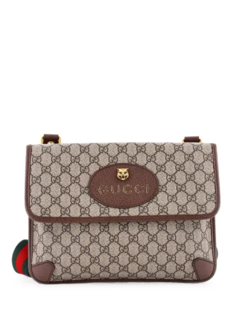 Gucci Pre-Owned Neo Vintage Flap Messenger GG Coated Canvas Medium crossbody bag Brown 672U8JURJNSEUSBS
