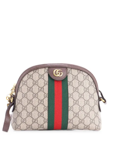 Gucci Pre-Owned Ophidia Dome GG Coated Canvas Small shoulder bag Brown 0VABXETRXEEEGCB8