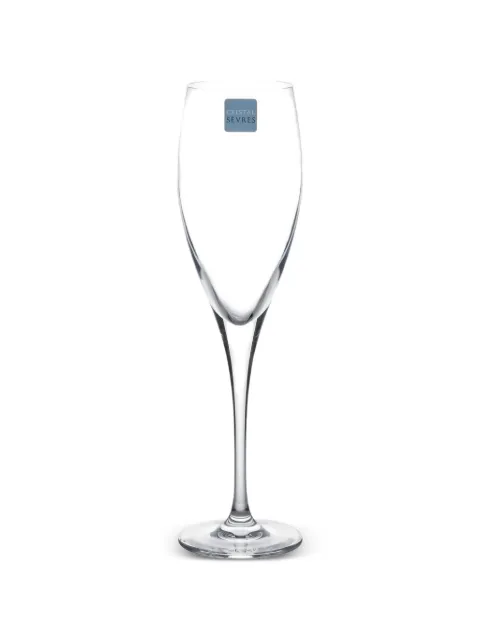 CRISTAL DE SEVRES Pensee flute glasses set (set of six) White 05550007617