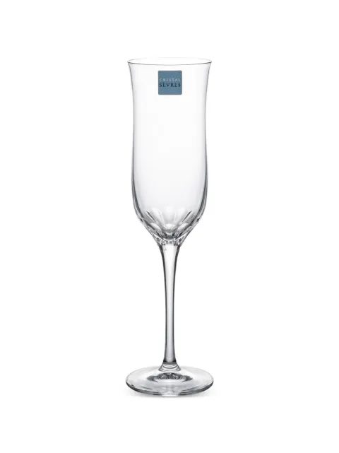 CRISTAL DE SEVRES Tuileries flute glasses (set of six) White 05550040617