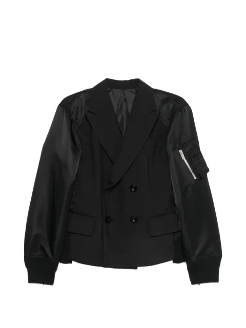 sacai double-breasted jacket Black 2608564001
