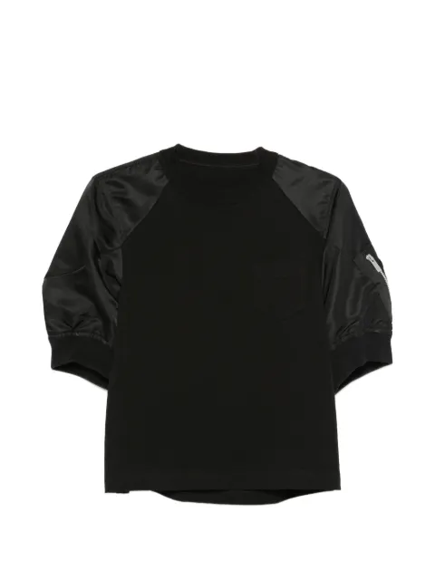 sacai crew-neck zip-pocket sweatshirt Black 2608624