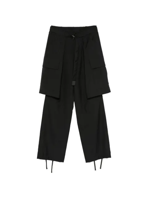 sacai belted cargo pants Black 2608571