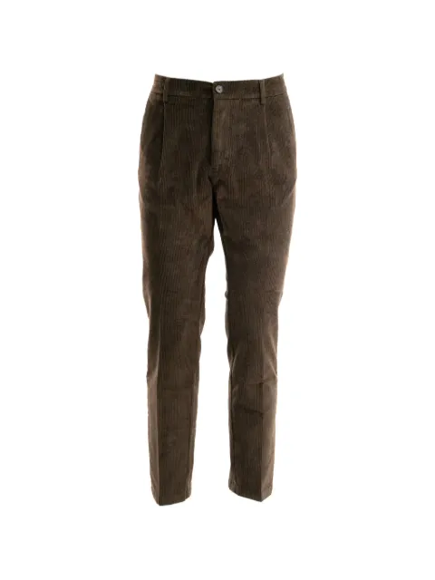 Cruna belt-loops corduroy trousers Brown SM05MITTE1807