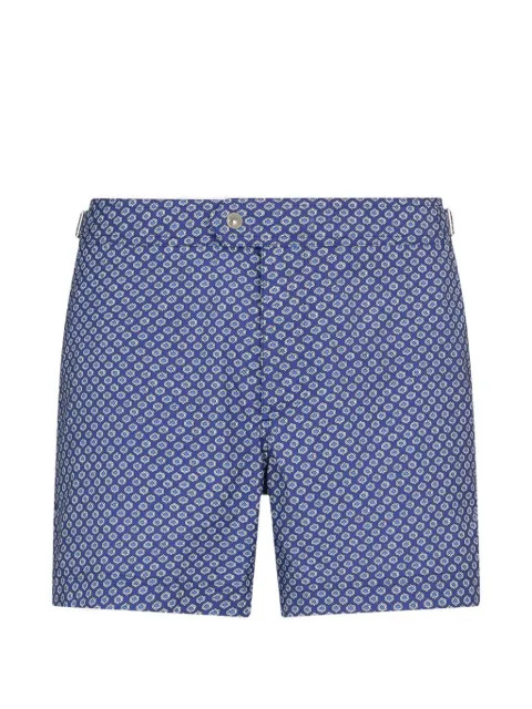 TOM FORD geometric-print swim shorts Blue BSS001FMN095