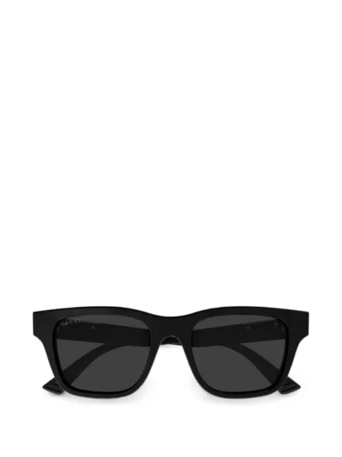 Gucci Web-stripe square-frame sunglasses Black GC0027611100L1