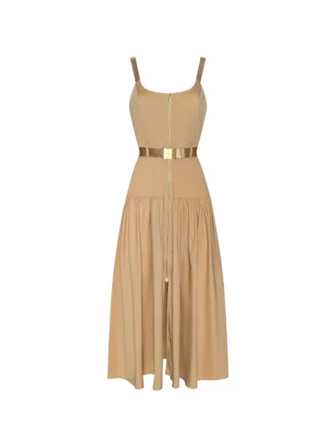 L'Agence Rima belted zip-up dress Neutrals 61678LCNMACB