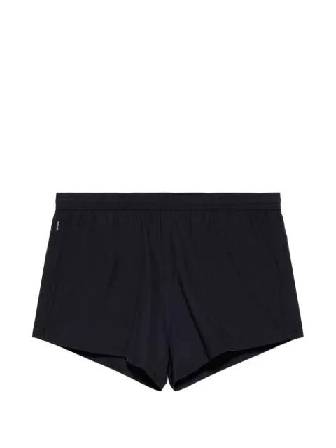 TOM FORD elasticated logo-tag swim shorts Black BSS012FMN089
