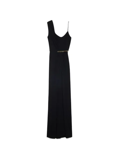 TOM FORD asymmetric belted maxi dress Black ABJ905FAX162